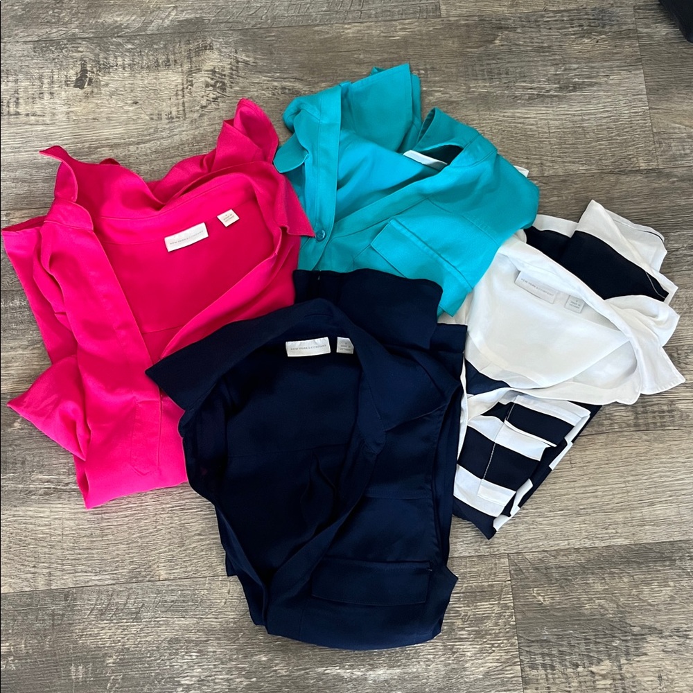 New York and CO Bundle Colorful Blouse and Shirt Collection